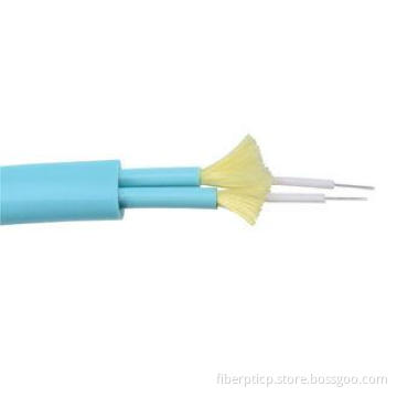 Indoor Duplex Zipcord OM3 Fiber Optic Cable with PVC / LSZH